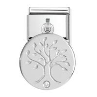 Nomination - Sterling Silver with CZ \'Tree Life\' Charm 031710/29