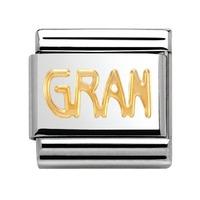 Nomination - 18ct Gold \'Gran\' Charm 030107/18