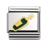 Nomination - Enamel And 18ct Gold \'White Wine\' Charm 030218/05