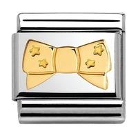 nomination madame monsieur gold star bow charm 03016223