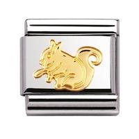 Nomination - Stainless Steel With 18ct Gold \'Squirrel\' Charm 030112/06