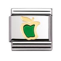 Nomination - Enamel And 18ct Gold \'Green Apple\' Charm 030215/01