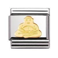 Nomination - 18ct Gold \'Buddha\' Charm 030105/06