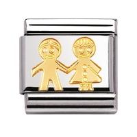 Nomination - 18ct Gold \'Children\' Charm 030110/05