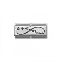 Nomination Composable Double Engraved Link in Stainless Steel Infinite Dream Charm (330710/04)