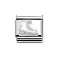 Nomination - Enamel And Sterling Silver \'White Iceskate\' Charm 330204/04