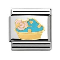 nomination 18ct gold muffin charm 03028503