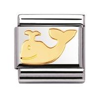 Nomination - 18ct Gold \'Whale\' Charm 030113/03