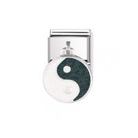 nomination sterling silver with enamel yin yang charm 03170008