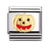 Nomination - Halloween With Enamel And 18ct Gold \'Pumpkin\' Charm 030216/05