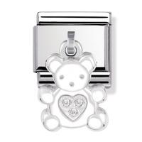 Nomination - Sterling Silver CZ \'Bear\' Charm 031710/19