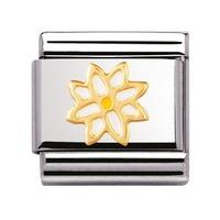 Nomination - Enamel And 18ct Gold \'Edelweiss\' Charm 030214/09