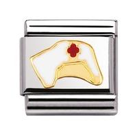 Nomination - Stainless Steel With Enamel And 18ct Gold \'Nurse\'s Hat\' Charm 030208/25