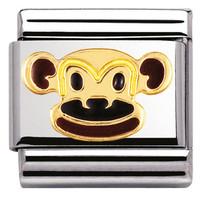 Nomination Charm Composable Classic Earth Animals 1 Monkey Steel
