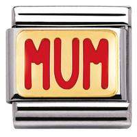 nomination charm composable classic messages mum steel