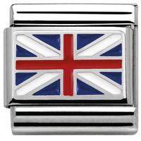 Nomination Charm Composable Flags Union Jack Steel