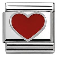 nomination charm composable classic symbols red heart steel