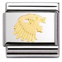 Nomination Charm Composable Classic Zodiac Leo Steel