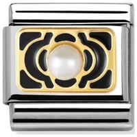 Nomination Charm Composable Classic Elegance Black Decoration Pearl Steel
