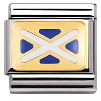 nomination charm composable classic europe flag scotland steel