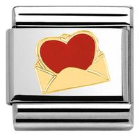 Nomination Charm Composable Classic Love 1 Lettera Con Cuore Steel