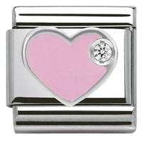 Nomination Charm Composable Classic Symbols Pink Heart Steel