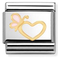 Nomination Charm Composable Classic Love 1 Love Heart With Butterfly Steel