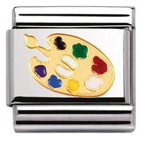 Nomination Charm Composable Classic Daily Life Artists Palette Steel