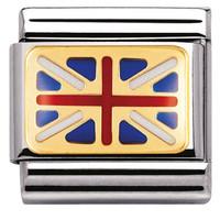 Nomination Charm Composable Classic Europe Flag Great Britain Steel