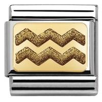 nomination glitter nights gold zig zag charm