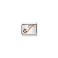 Nomination Rose Gold Letter J Charm