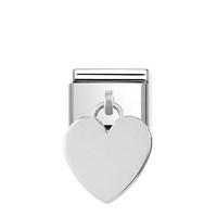 Nomination Silver Heart Engraving Charm