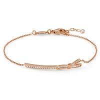 nomination my cherie rose gold bow bracelet