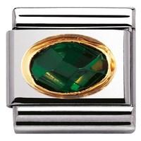 Nomination Emerald Cubic Zirconia Charm
