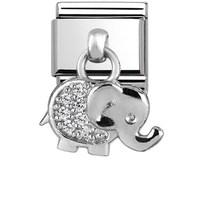 Nomination Silver Dangly Elephant Charm