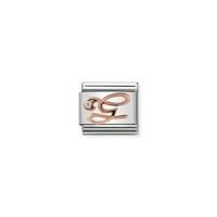 Nomination Rose Gold Letter G Charm