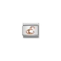 Nomination Rose Gold Letter E Charm