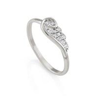 nomination angel silver wing ring