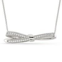 nomination my cherie silver bow necklace