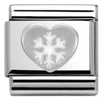 Nomination SilverShine Christmas Heart Charm