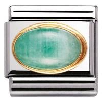 Nomination Oval Emerald Charm