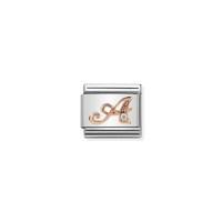 Nomination Rose Gold Letter A Charm