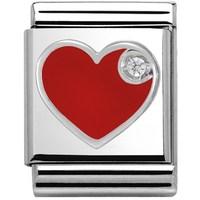 Nomination Big Red Heart Charm