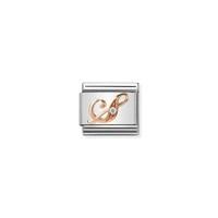 Nomination Rose Gold Letter S Charm