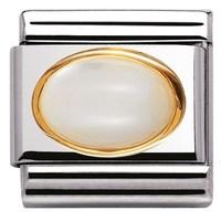 Nomination Oval Mother Of Pearl Charm