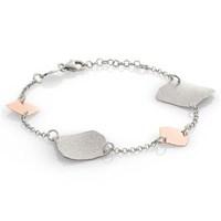 nomination ninfea silver and rose gold bracelet