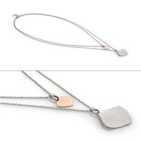 Nomination Ninfea Silver and Rose Gold Double Necklace