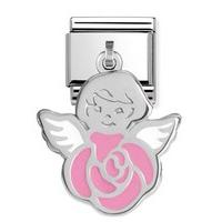 Nomination Dangly Angel Flower Charm