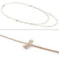 Nomination My Cherie Layered Rose Gold Bow Necklace