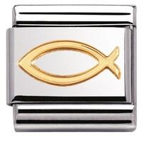 nomination classic ichthys christian fish charm